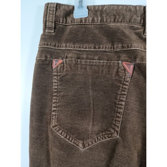 Enzo Tovare Mens Brown Corduroy Straight Leg Cotton Mid Rise Pants Size 40 - Picture 5 of 5